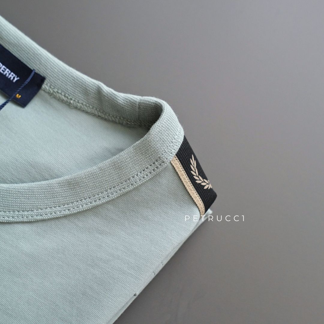 Fred Perry Contrast Tape Ringer T-Shirt Kaos M4613/W26