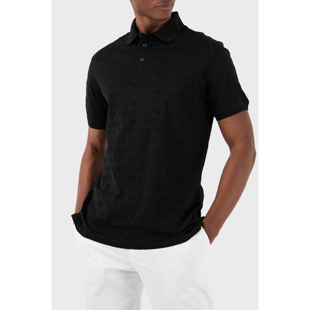 EMPORIO ARMANI EA7 Jacquard Polo Collar  3D1FM8