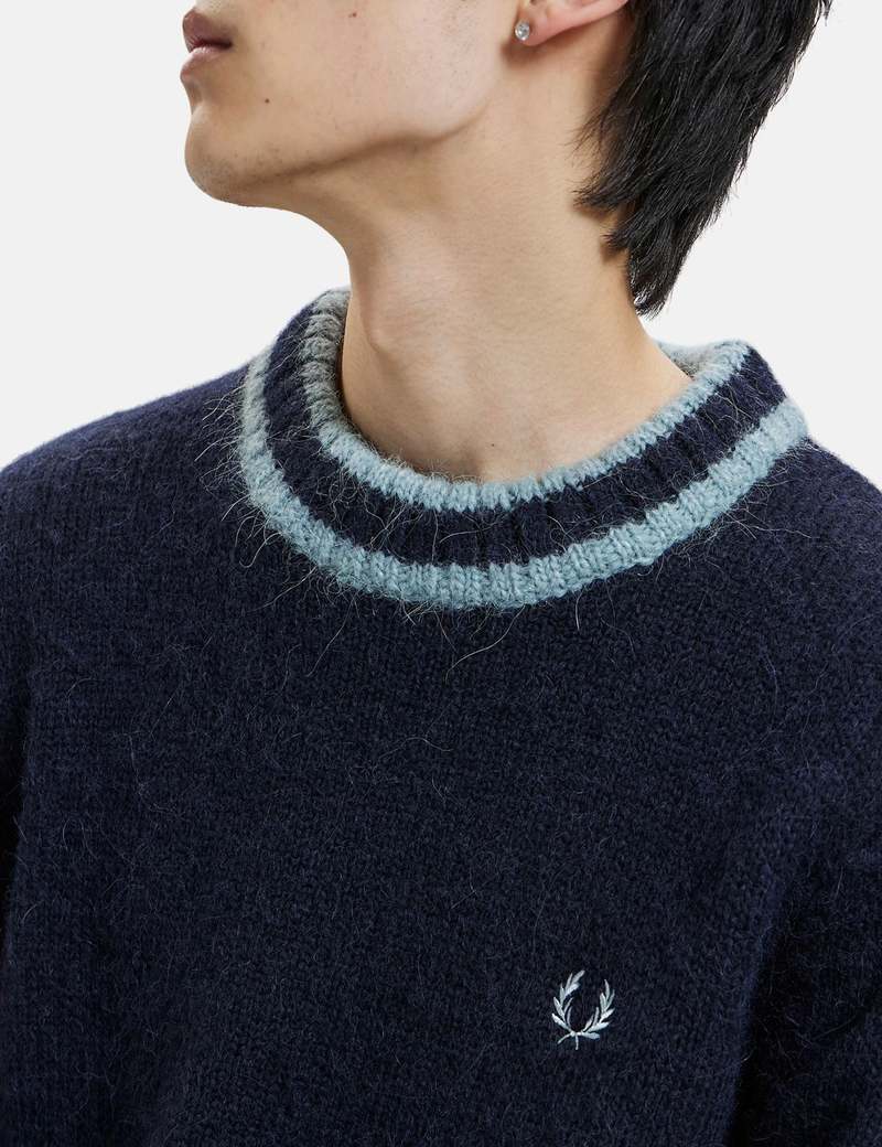 Fred Perry Alpaca Blend Crew Neck Jumper Sweater K4563/608