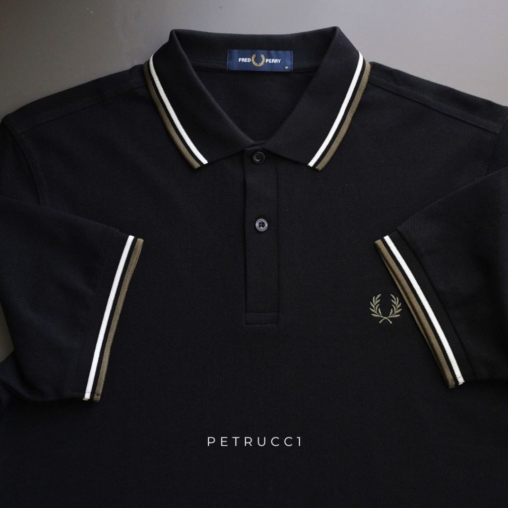 FRED PERRY Original Polo Shirt Cowo Original Kaos Pria Lengan Pendek
