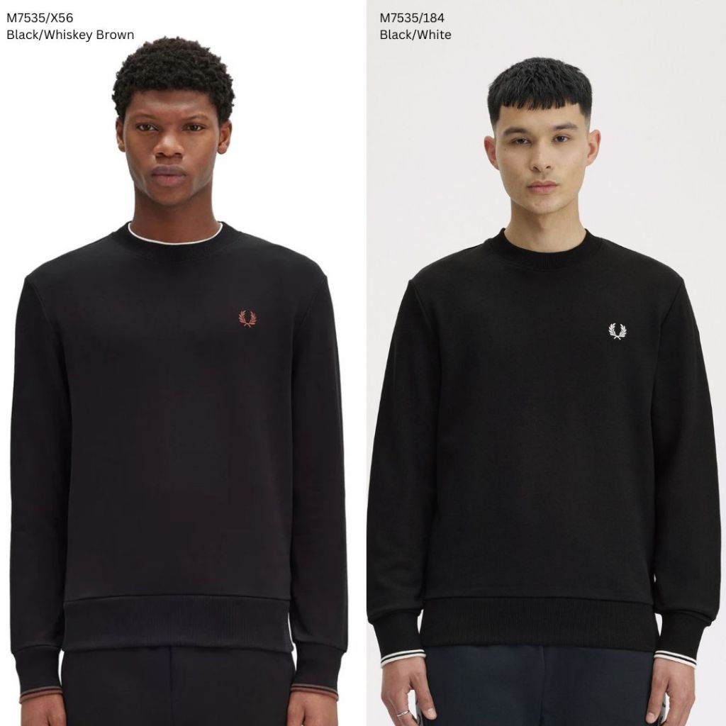Fred Perry Crew Neck Sweatshirt Sweater M7535
