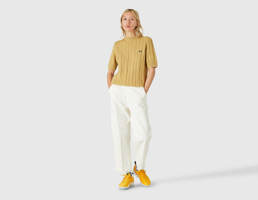 Fred Perry Short Sleeve Cable Knit Jumper Women K3110/194