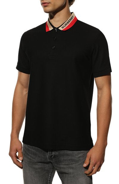 BURBERRY Edney Contrasting Collar Polo Shirt 8039265