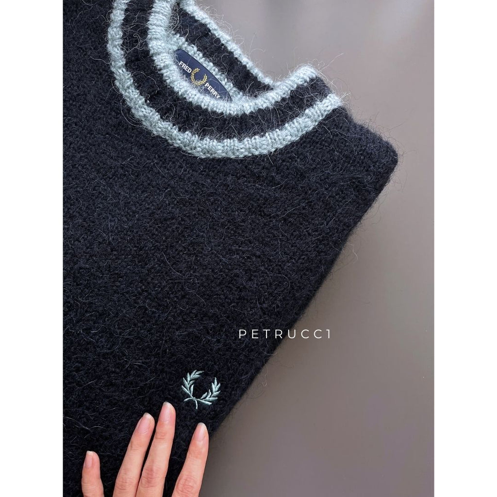 Fred Perry Alpaca Blend Crew Neck Jumper Sweater K4563/608