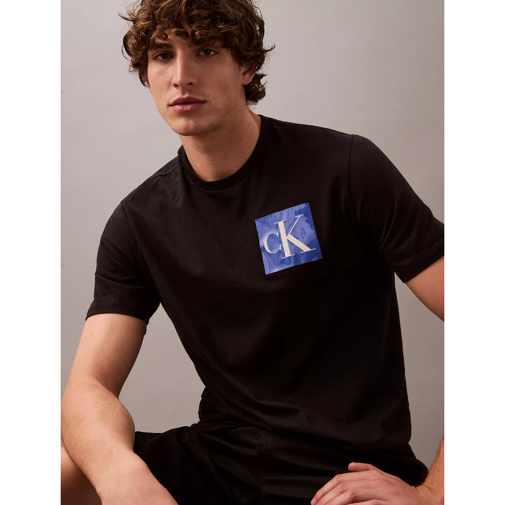 Calvin Klein Monogram Logo Box Graphic Classic T-Shirt 4RB837G