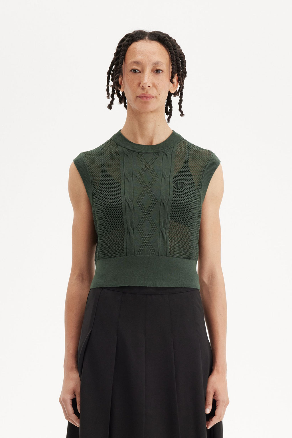 Fred Perry Textured Knitted Tank Women K9117/X89