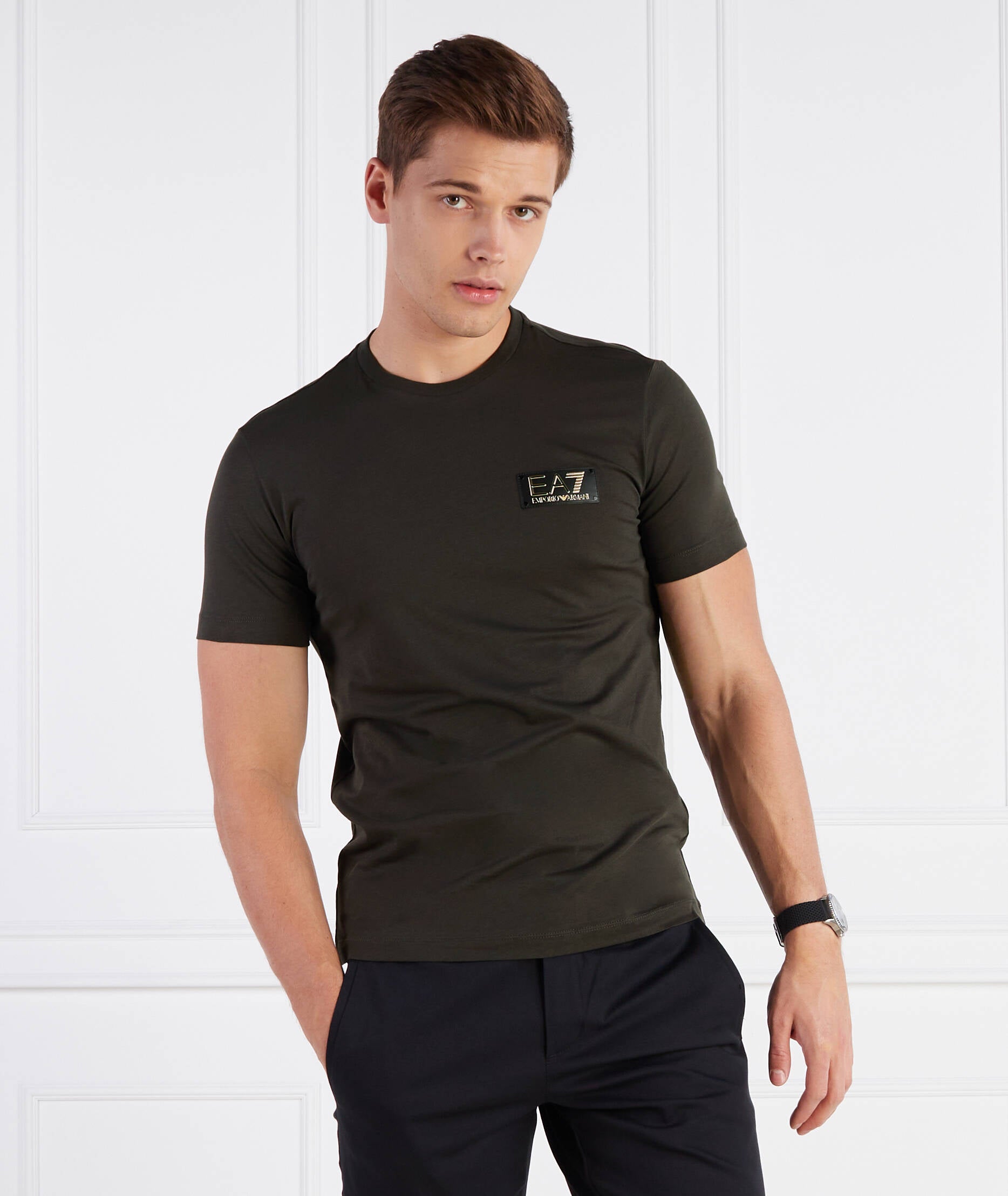 EMPORIO ARMANI EA7 Gold Label Short Sleeve T Shirt  3RPT19 PJM9Z