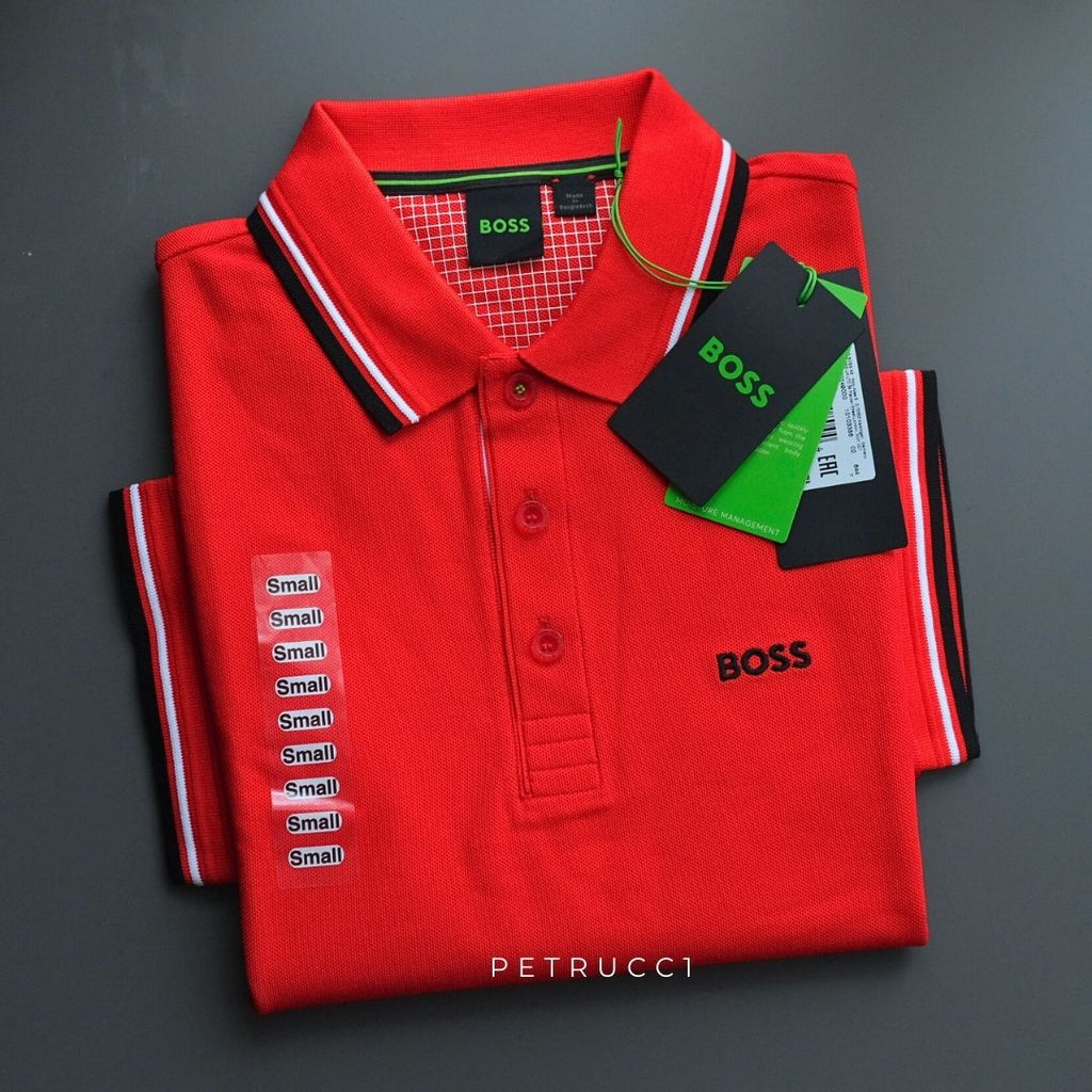 BOSS Polo shirt in cotton-blend piqué with S.Café  PADDY PRO 50249000
