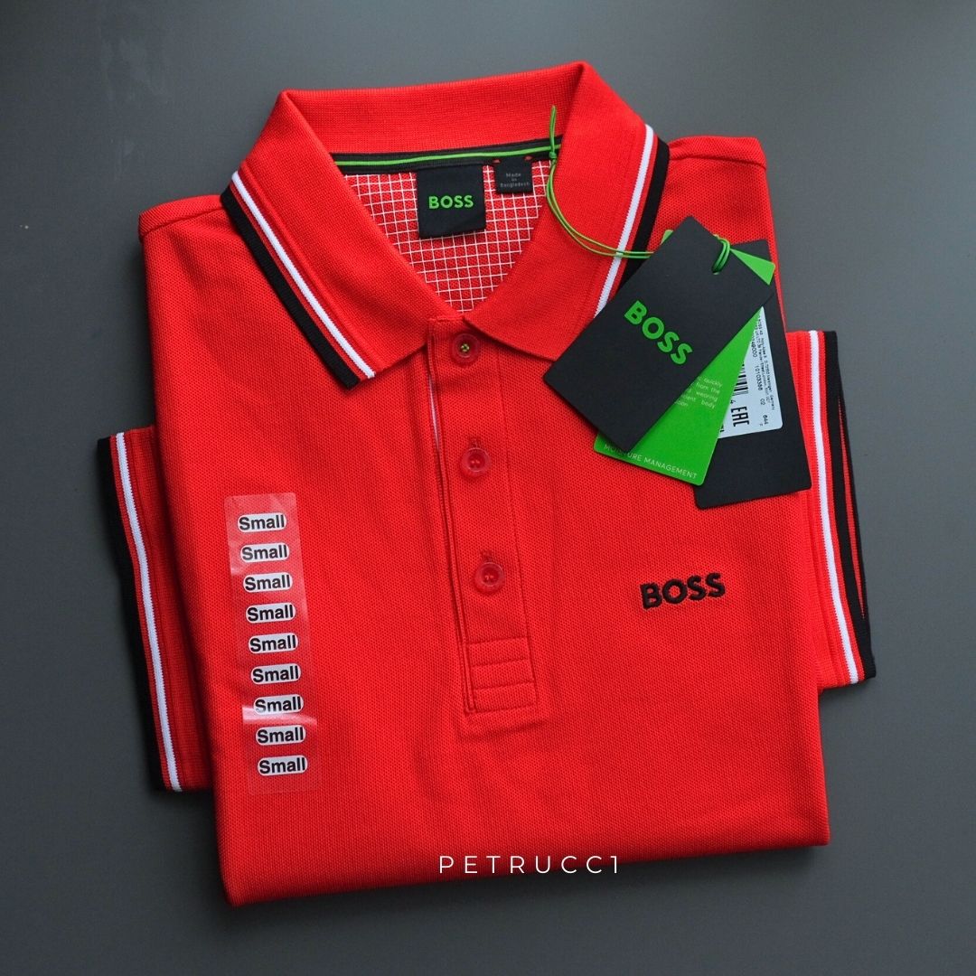 BOSS Polo shirt in cotton-blend piqué with S.Café  PADDY PRO 50249000
