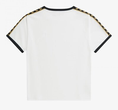 Fred Perry Womens Boxy Taped Ringer Jersey T Shirt G1100/129