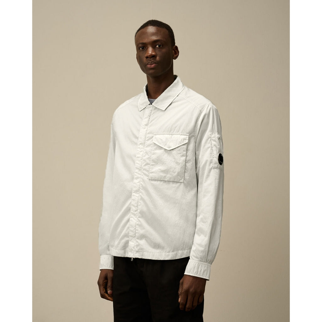 CP Company Chrome R Full Zip Overshirt 18CMOS095A