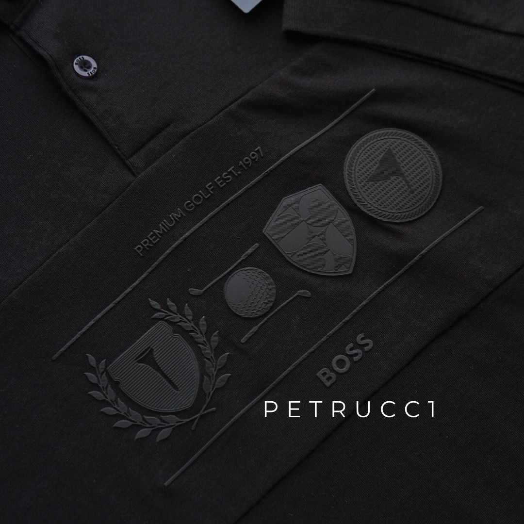 BOSS Relaxed-fit polo shirt in cotton with golf artwork Percy Heritage 50538111