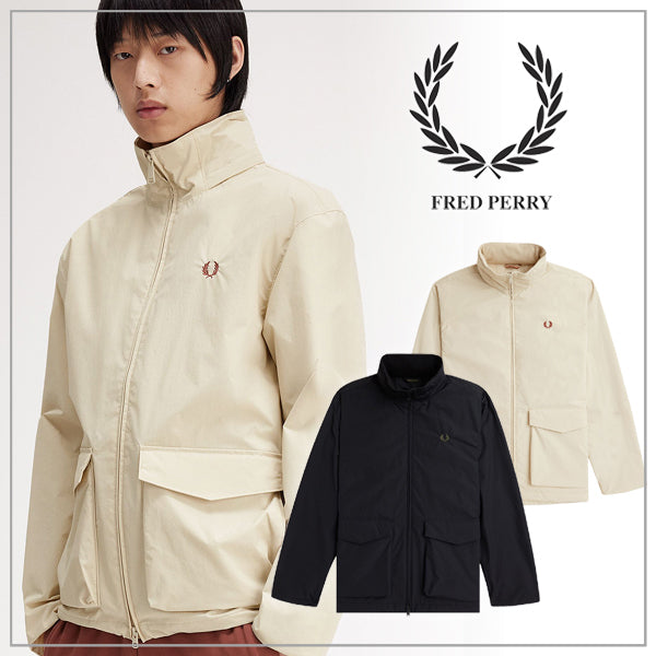 Fred Perry Patch Pocket Zip Through Jacket Parka J8548/691