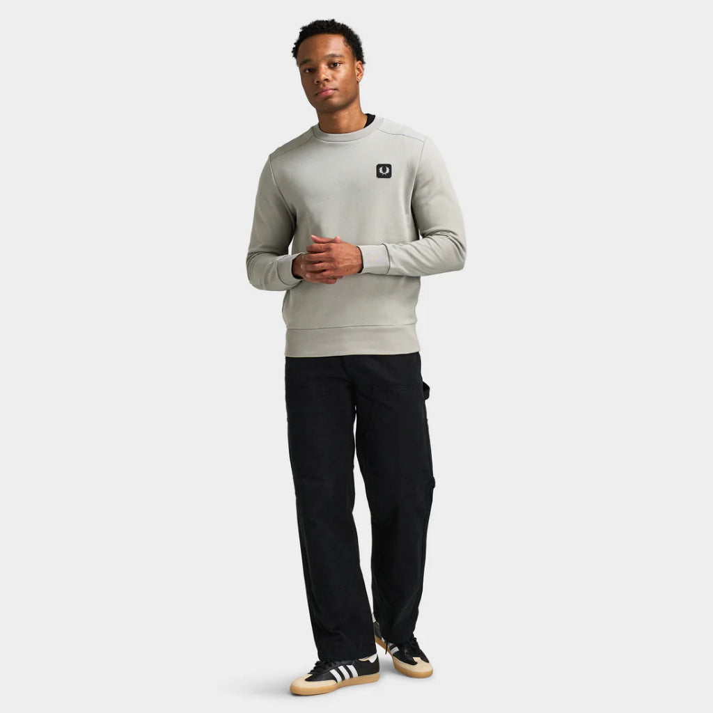Fred Perry Fabric Blocked Crew Neck Sweatshirts Sweater SM1162/181