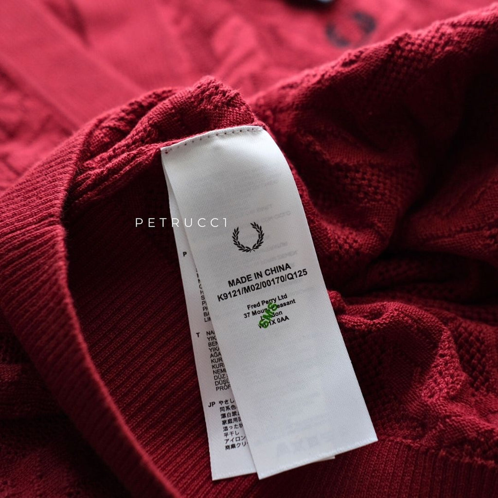 Fred Perry Cable Knit Tank Open Collar Women K9121/M02