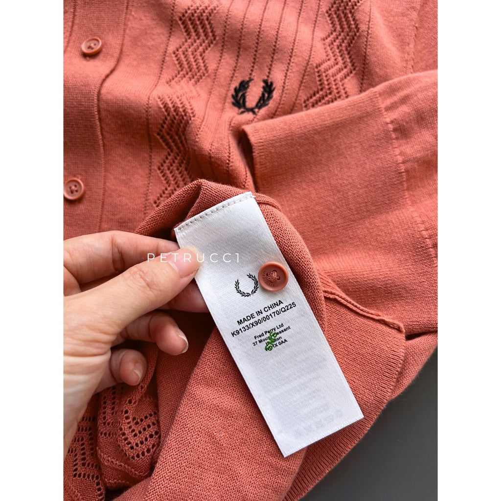 Fred Perry POINTELLE DETAIL KNITTED SHIRT Women K9133/X90