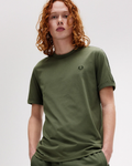 Fred Perry Contrast Tape Ringer T-Shirt Kaos M4613/W49