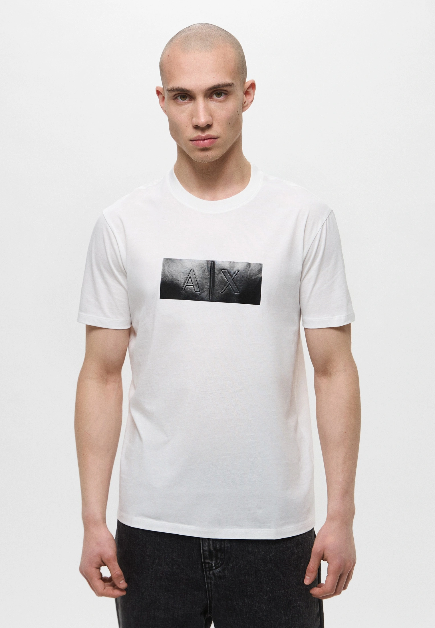 ARMANI EXCHANGE Vinyl Logo Print T Shirt XM000786