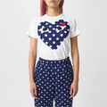 CDG COMME des GARCONS PLAY TEE T SHIRT kaos cowo pria man ORIGINAL