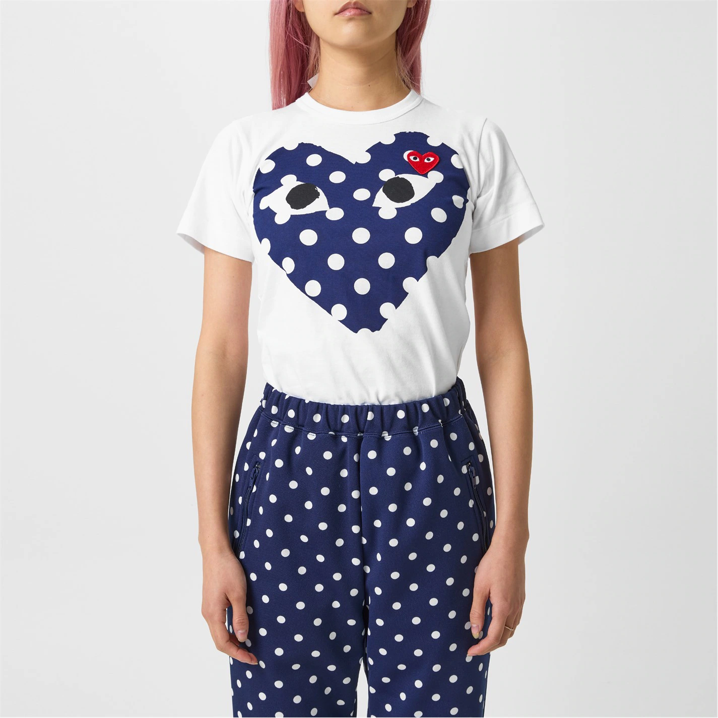 CDG COMME des GARCONS PLAY TEE T SHIRT kaos cowo pria man ORIGINAL