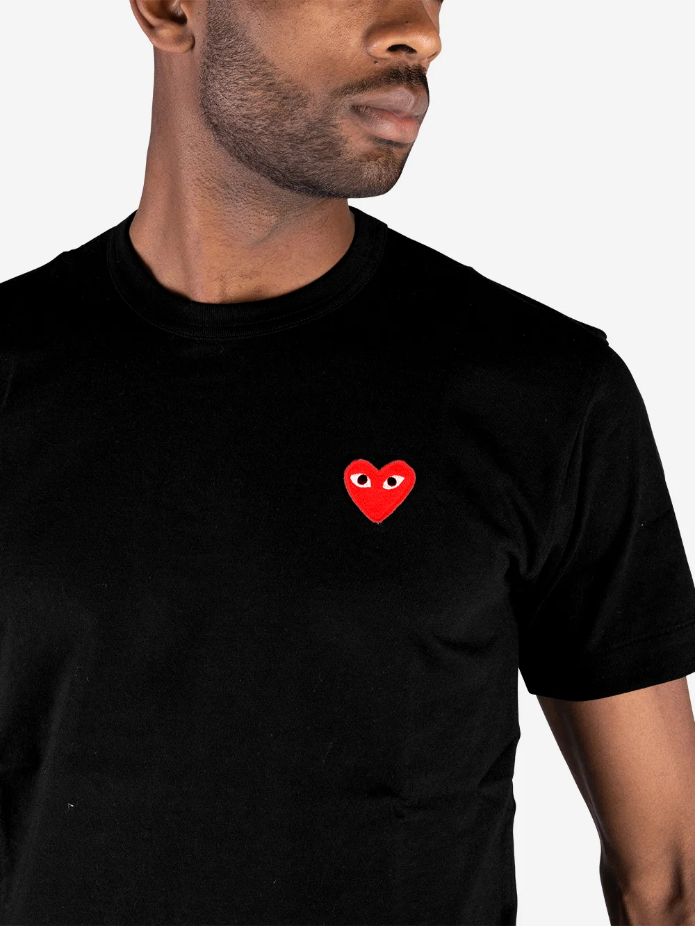 PLAY CDG COMME des GARCONS T SHIRT kaos cowo pria man AXT108