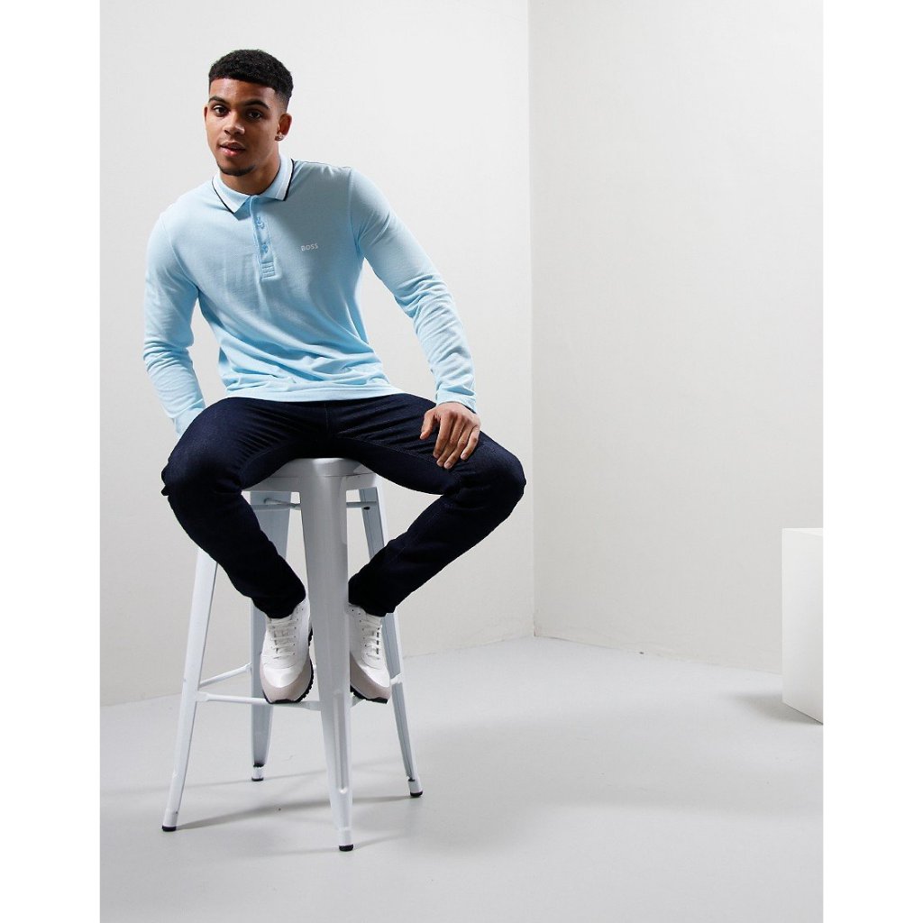 BOSS Polo Shirt Kaos Cowo Pria Man Men Long Sleeve 50469108