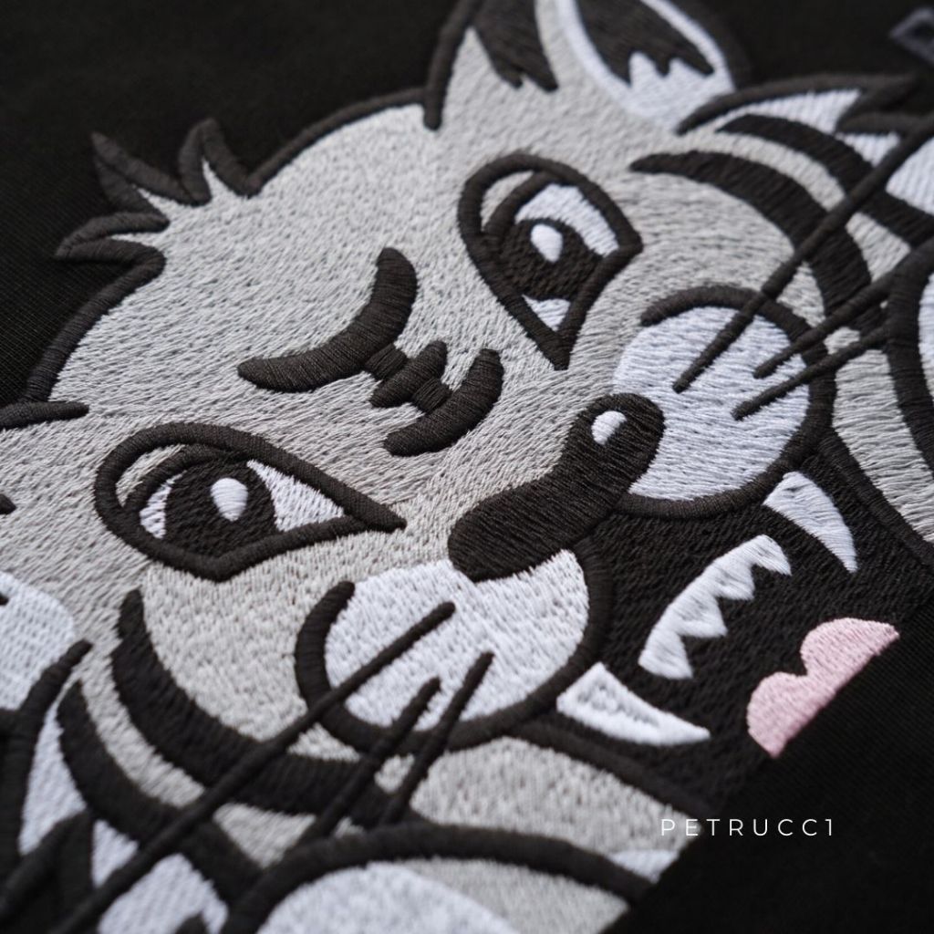 KENZO Happy Tiger Embroidered Oversized T Shirt 5TS5264SI