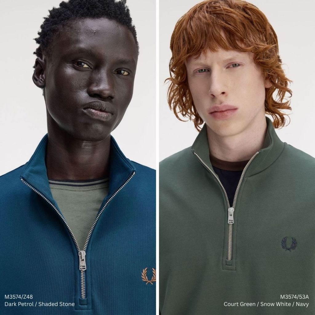 Fred Perry Half Zip Sweater Sweatshirt M3574