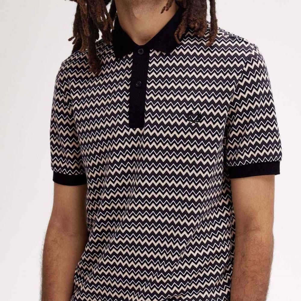 Fred Perry Zig-zag pattern polo shirt M8614/129