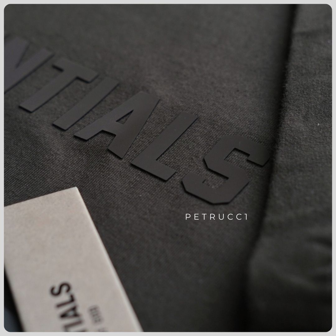 FOG FEAR OF GOD ESSENTIALS Off Black T-Shirt