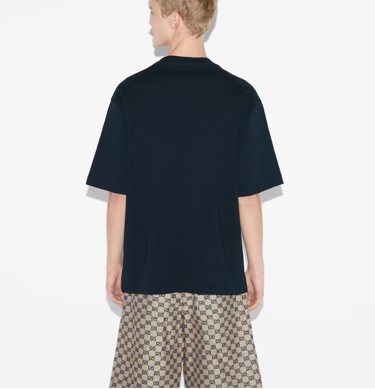 GUCCI Printed Cotton Jersey T Shirt ‎784361 XJGKA 4735