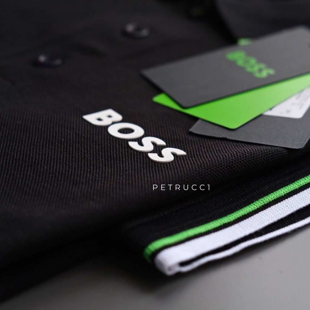BOSS POLO Shirt Original Branded Cowo Pria Kaos Berkerah 50554223