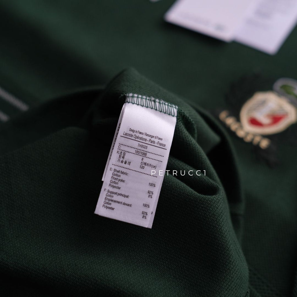 LACOSTE Embroidered Badge Pique T Shirt TH0025