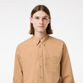 LACOSTE Relaxed Fit Washed Effect Poplin Shirt CH0898
