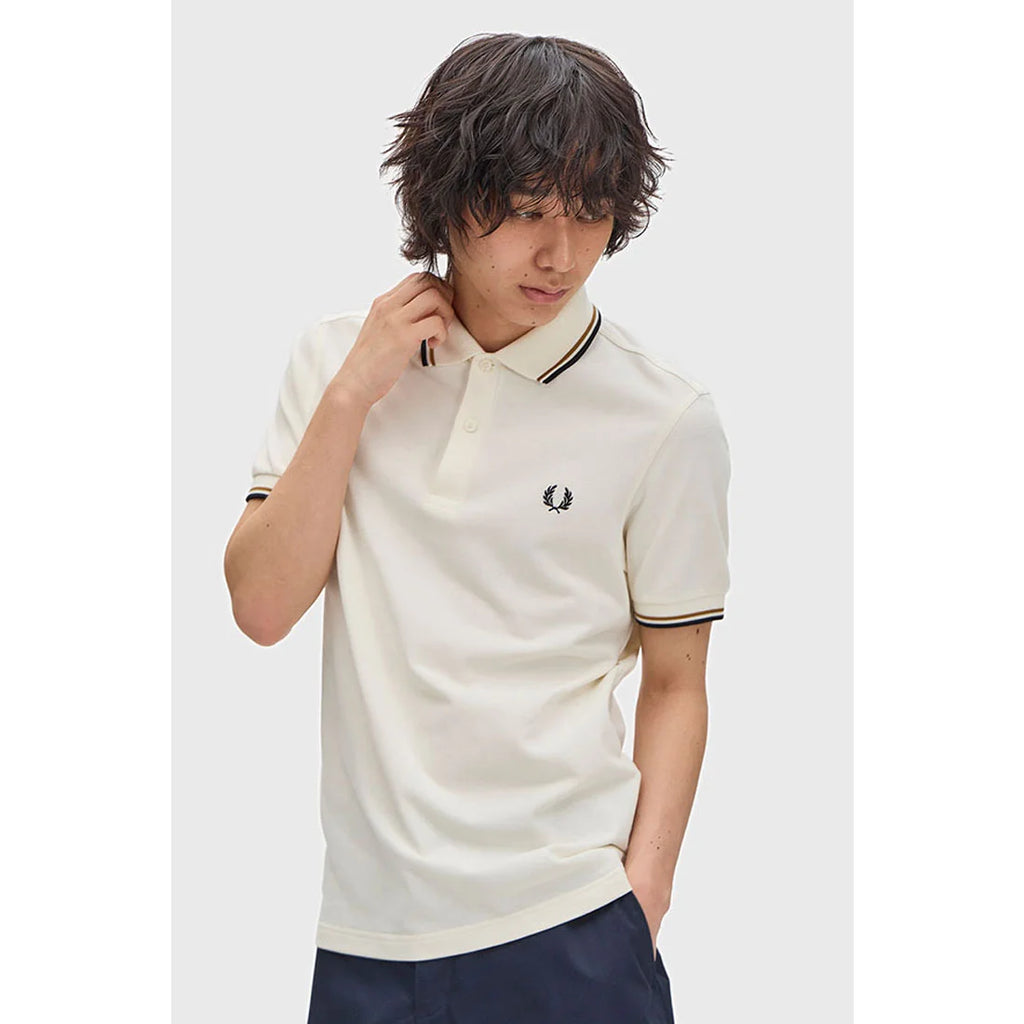 Fred Perry Polo Shirt Cowo Pria Kaos Man Men Kerah M3600/79B