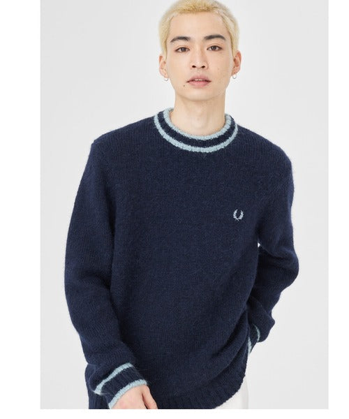Fred Perry Alpaca Blend Crew Neck Jumper Sweater K4563/608