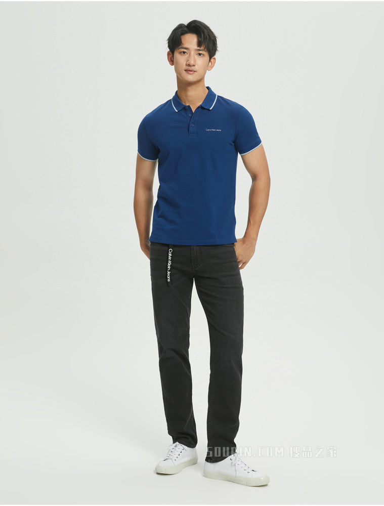Calvin Klein Trimmed Lapel Polo Shirt J319183