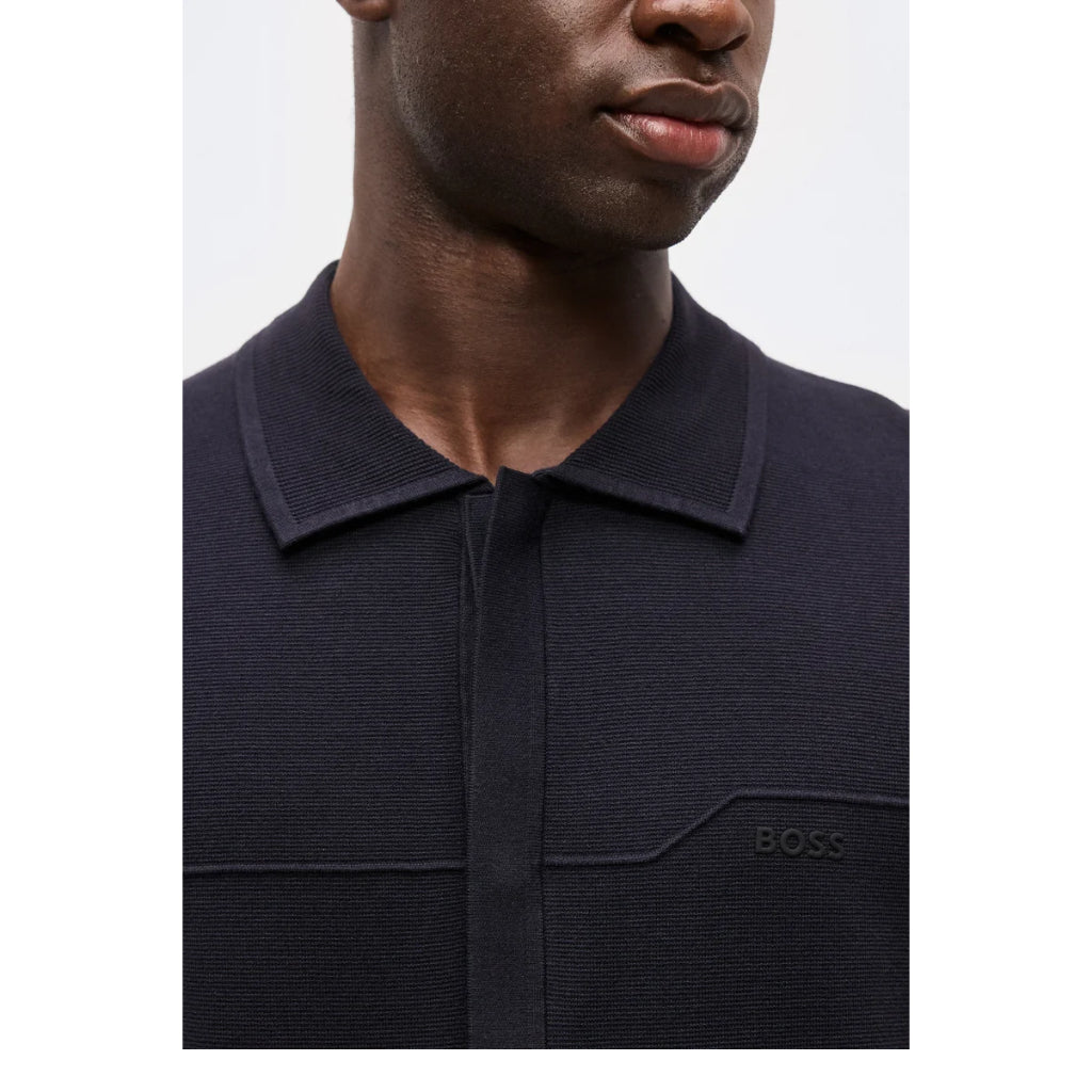 BOSS KN_Terrace ST Knitted Golf Polo Shirt 50558348