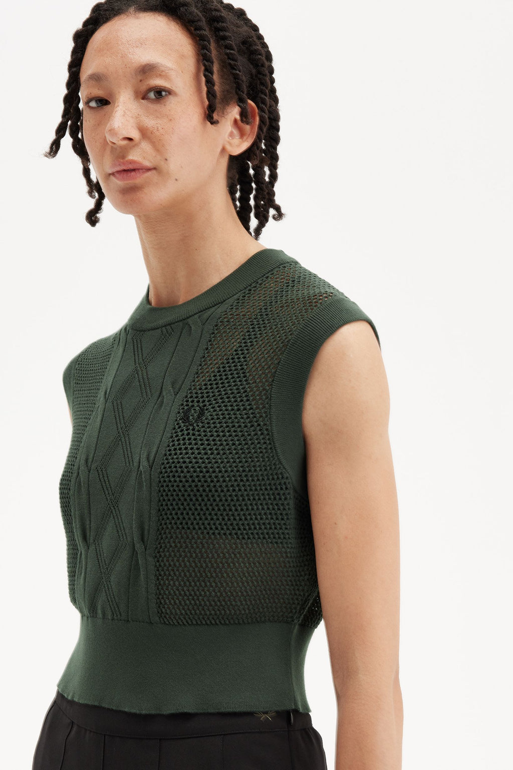 Fred Perry Textured Knitted Tank Women K9117/X89