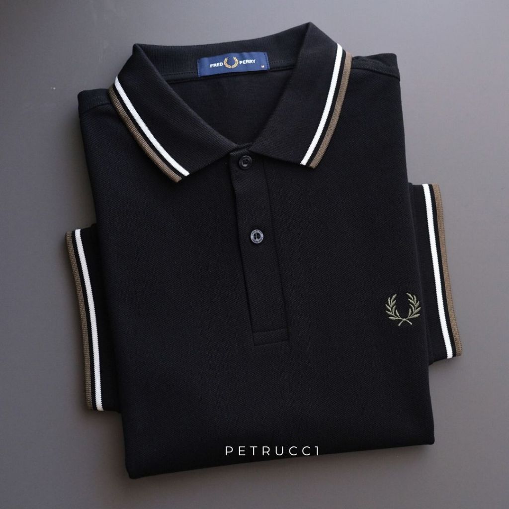 FRED PERRY Original Polo Shirt Cowo Original Kaos Pria Lengan Pendek