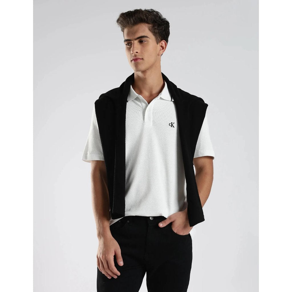 Calvin Klein Kaos Polo Shirt Cowo Pria 4RD292G