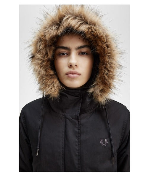 Fred Perry Womens Zip-In Liner Fishtail Parka J6104/102