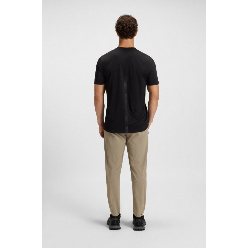 BOSS Quick-dry stretch-jersey T Shirt with decorative reflective artwork Tee Active 50525209