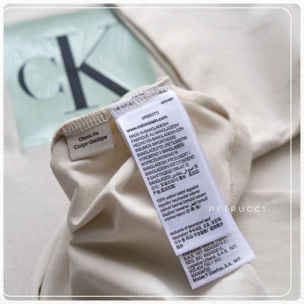 Calvin Klein Monogram Logo Box Graphic Classic T-Shirt 4RB837G
