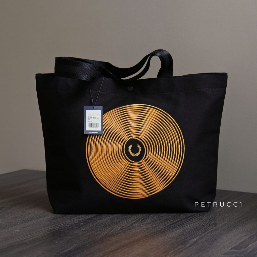 Fred Perry DISC GRAPHIC TOTE BAG L3243