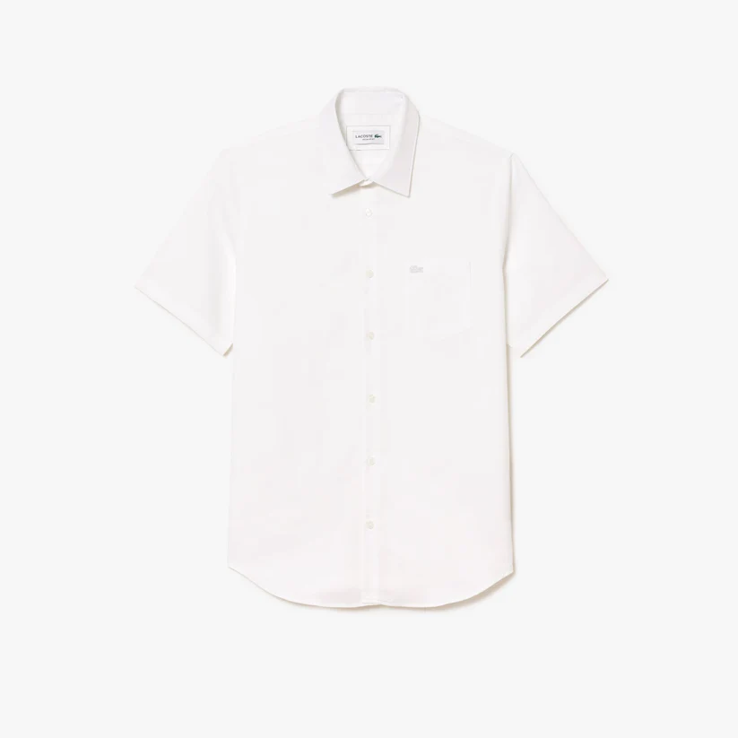 LACOSTE Regular Fit Short Sleeved Cotton Shirt CH8528