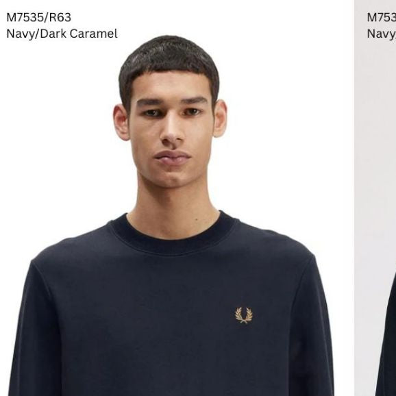 Fred Perry Crew Neck Sweatshirt Sweater M7535