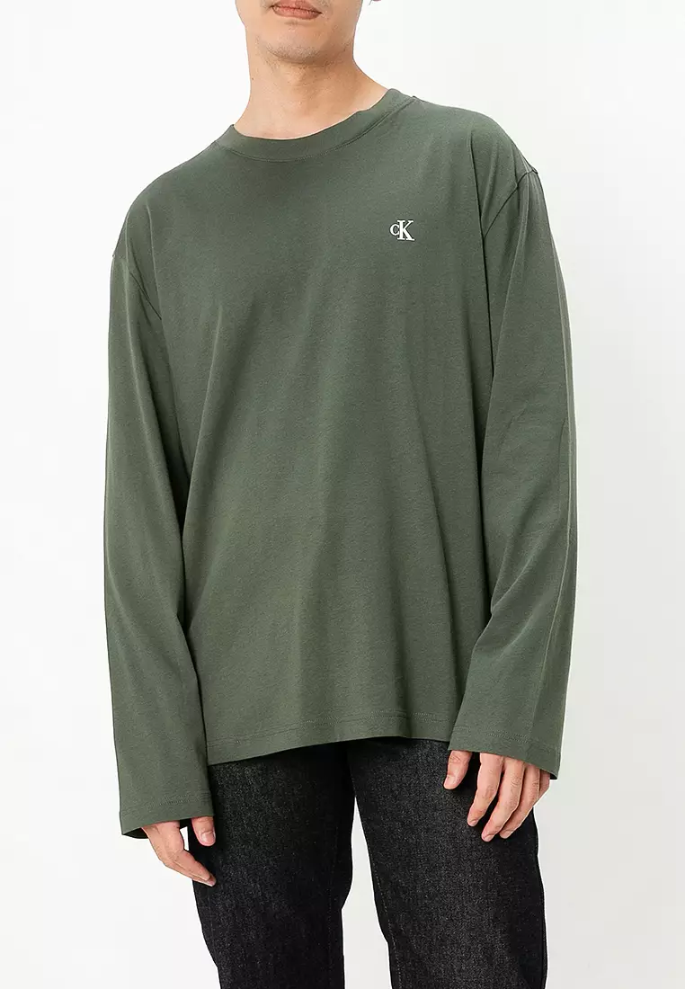 CALVIN KLEIN Long Sleeve Logo Relax T Shirt  J326901