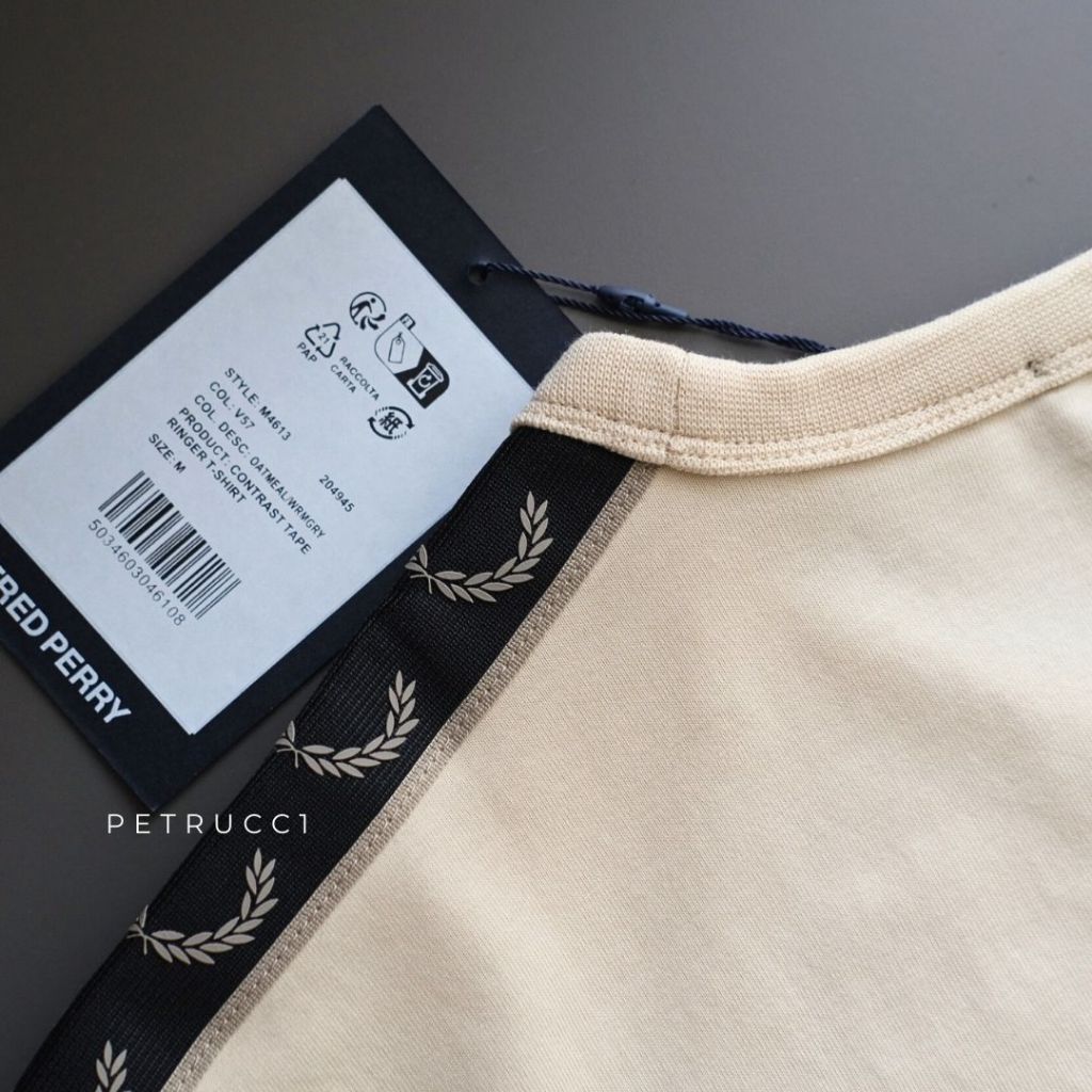 Fred Perry Contrast Tape Ringer T Shirt M4613/V57
