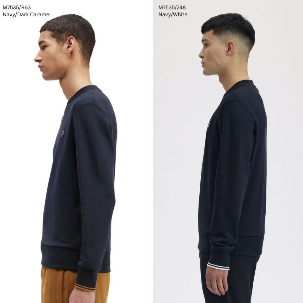 Fred Perry Crew Neck Sweatshirt Sweater M7535